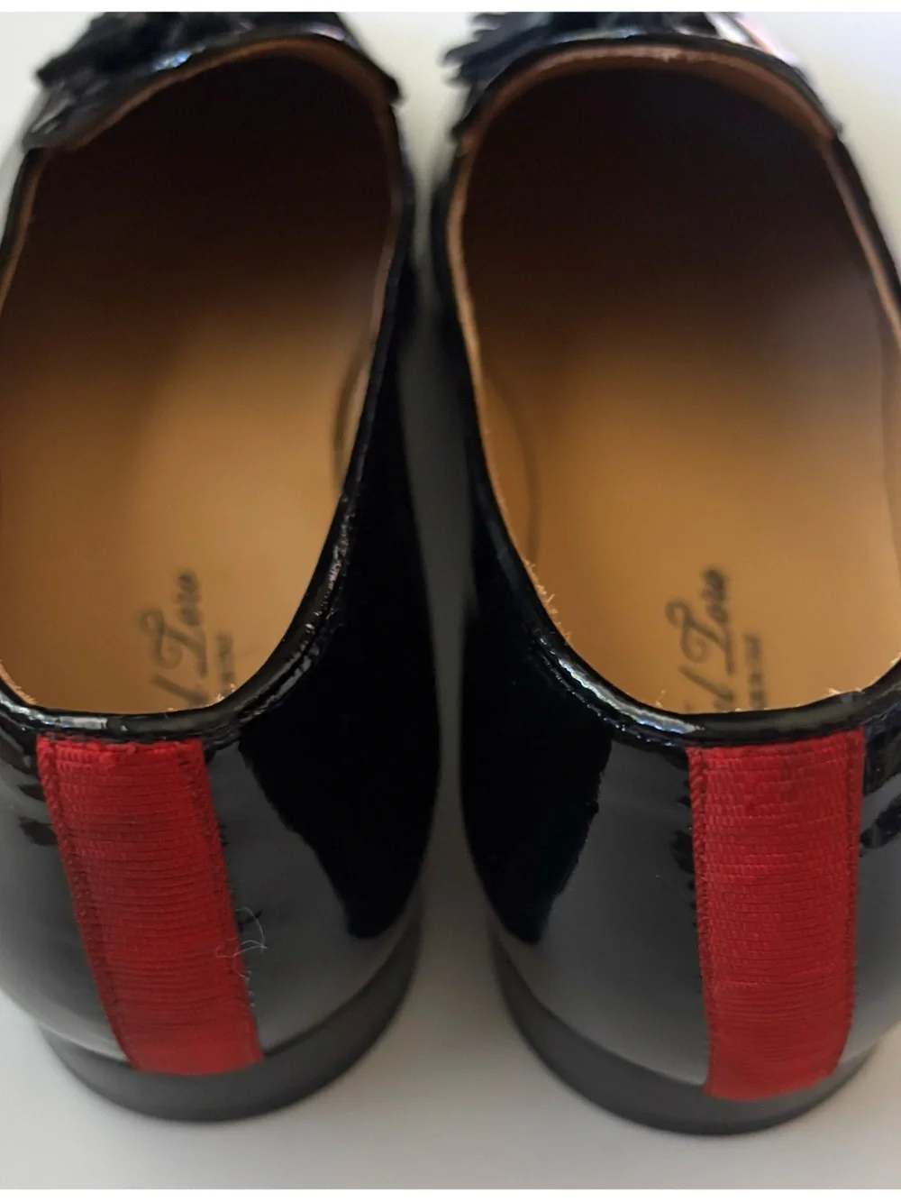 Del Toro Classic Black Patent Leather Tassel Loafers~like New ~ Size 10M
